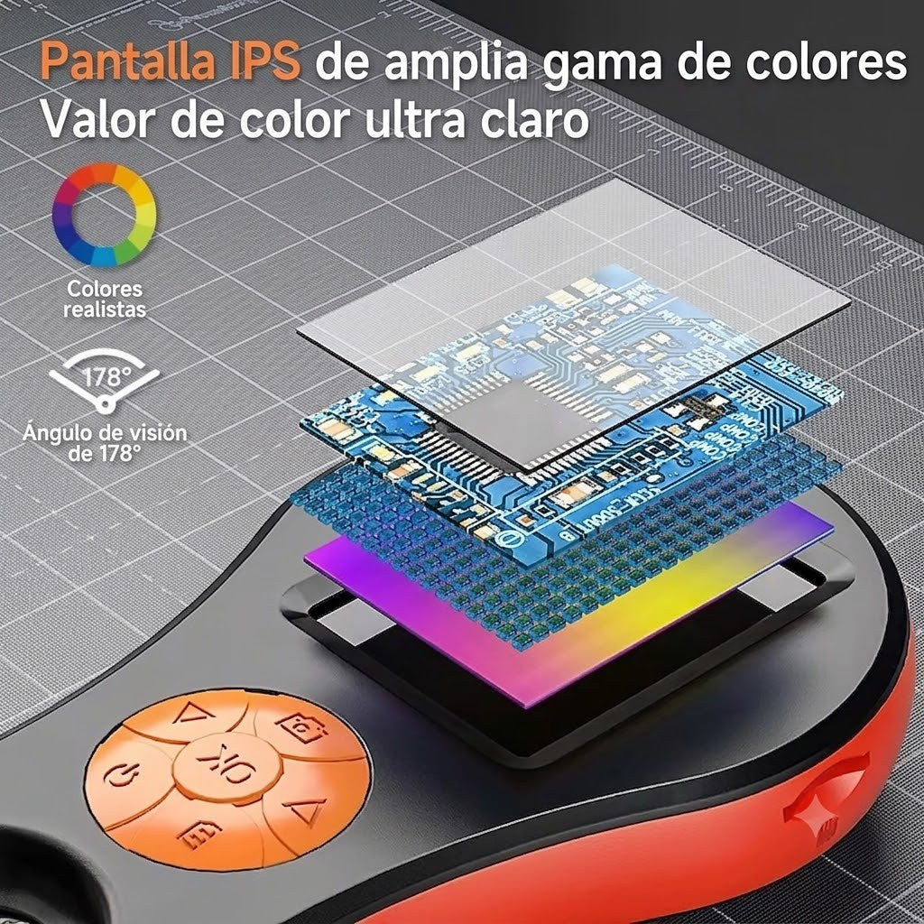 Microscopio Digital Portátil 500X — Pantalla IPS 2.0" HD 1080P