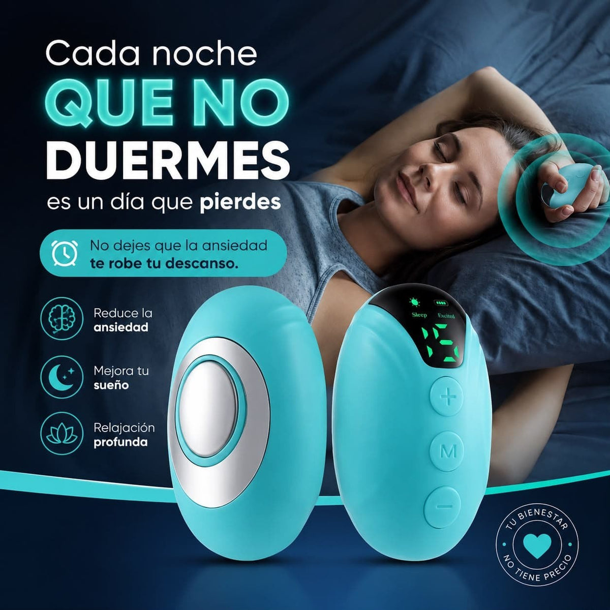 Dispositivo de Relajación de Microcorriente 🌙 Para tu Rutina de Descanso — 2