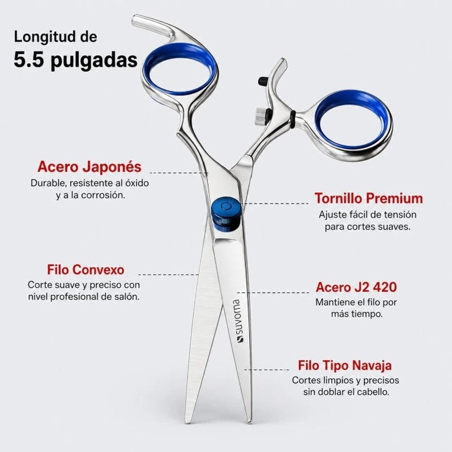 Tijeras Profesionales 360° — Filo Japonés y Anillo Giratorio ✂️ — 5