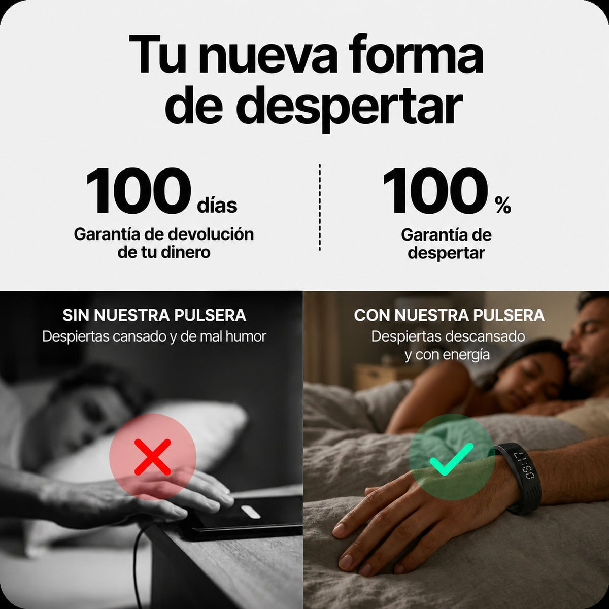 Pulsera Despertador de Vibración — Despertate Sin Hacer Ruido ⌚ 5