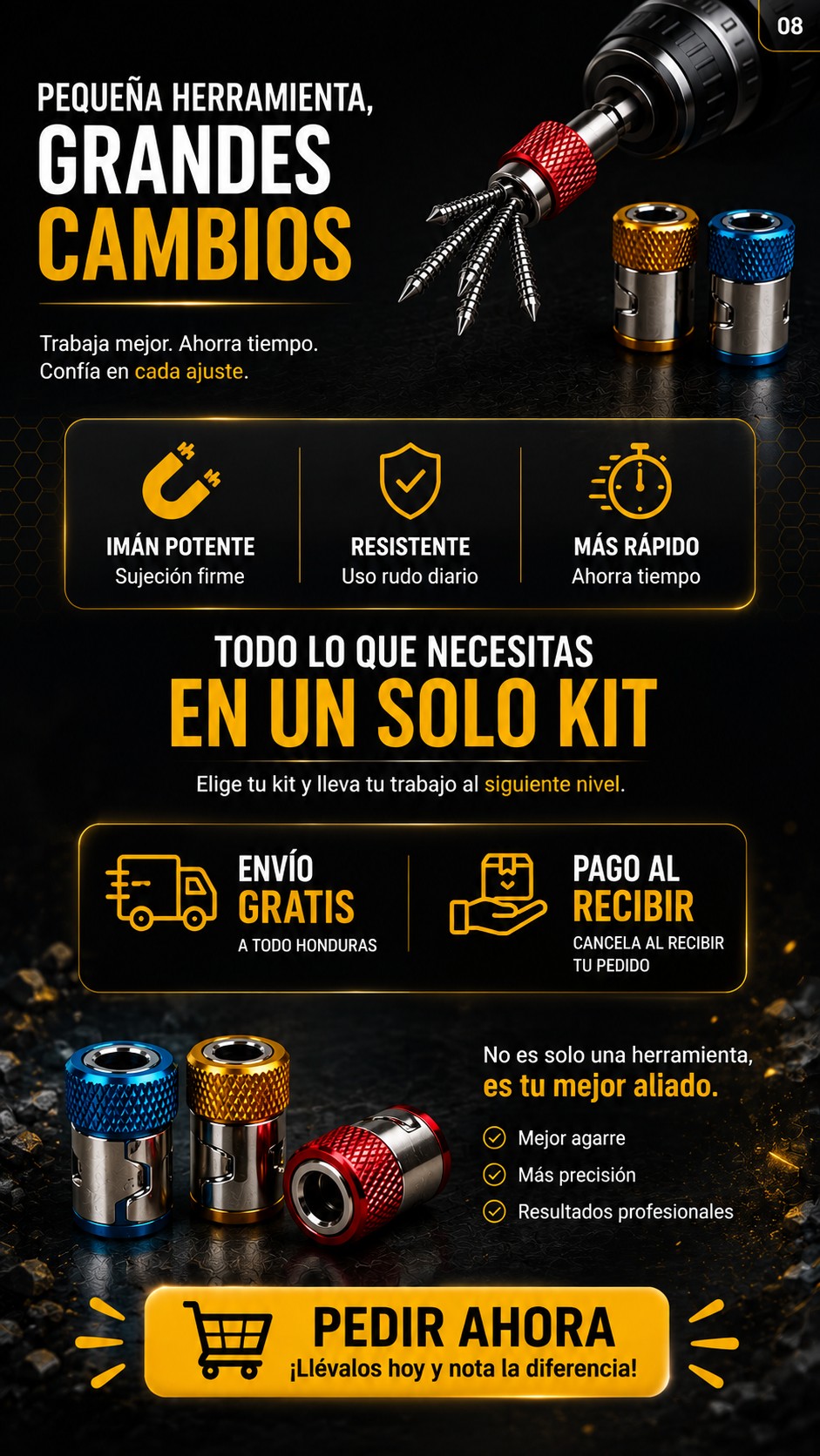 Anillo Magnético para Destornillador — Que No Se Te Caiga Ni Un Tornillo 🔩 10