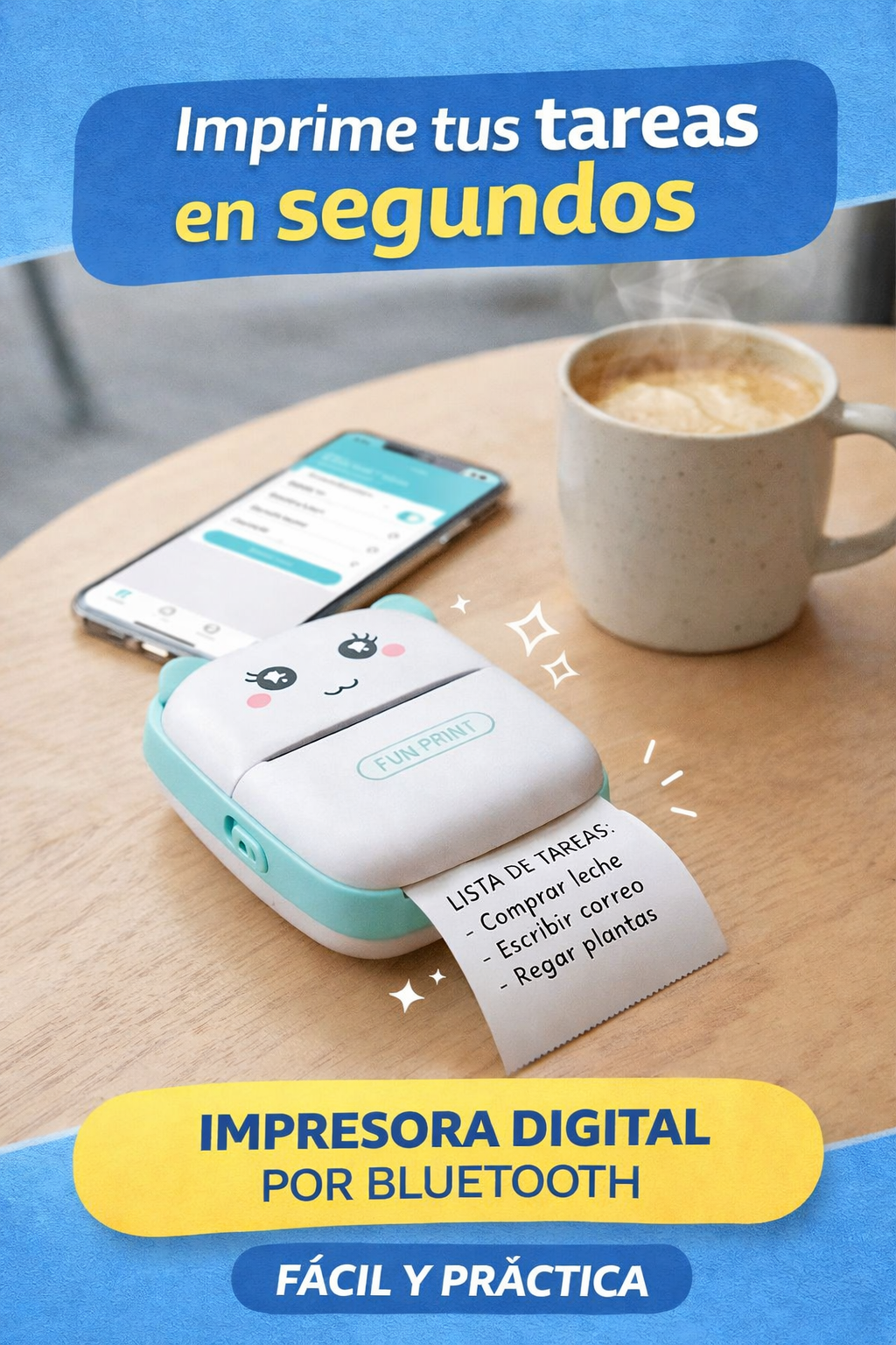 Mini Impresora Térmica Bluetooth