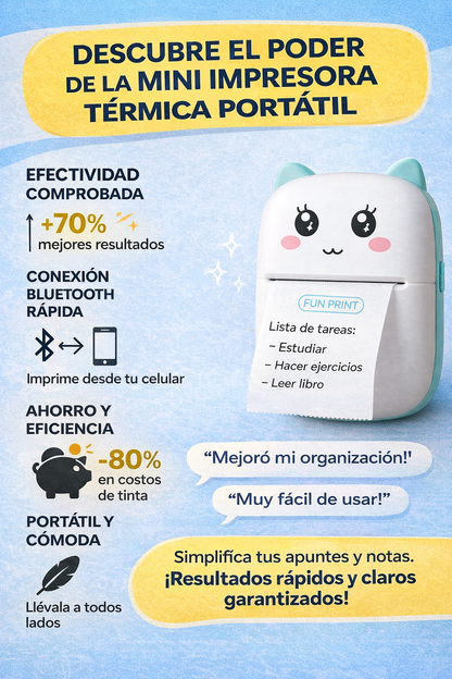 Mini Impresora Térmica Bluetooth