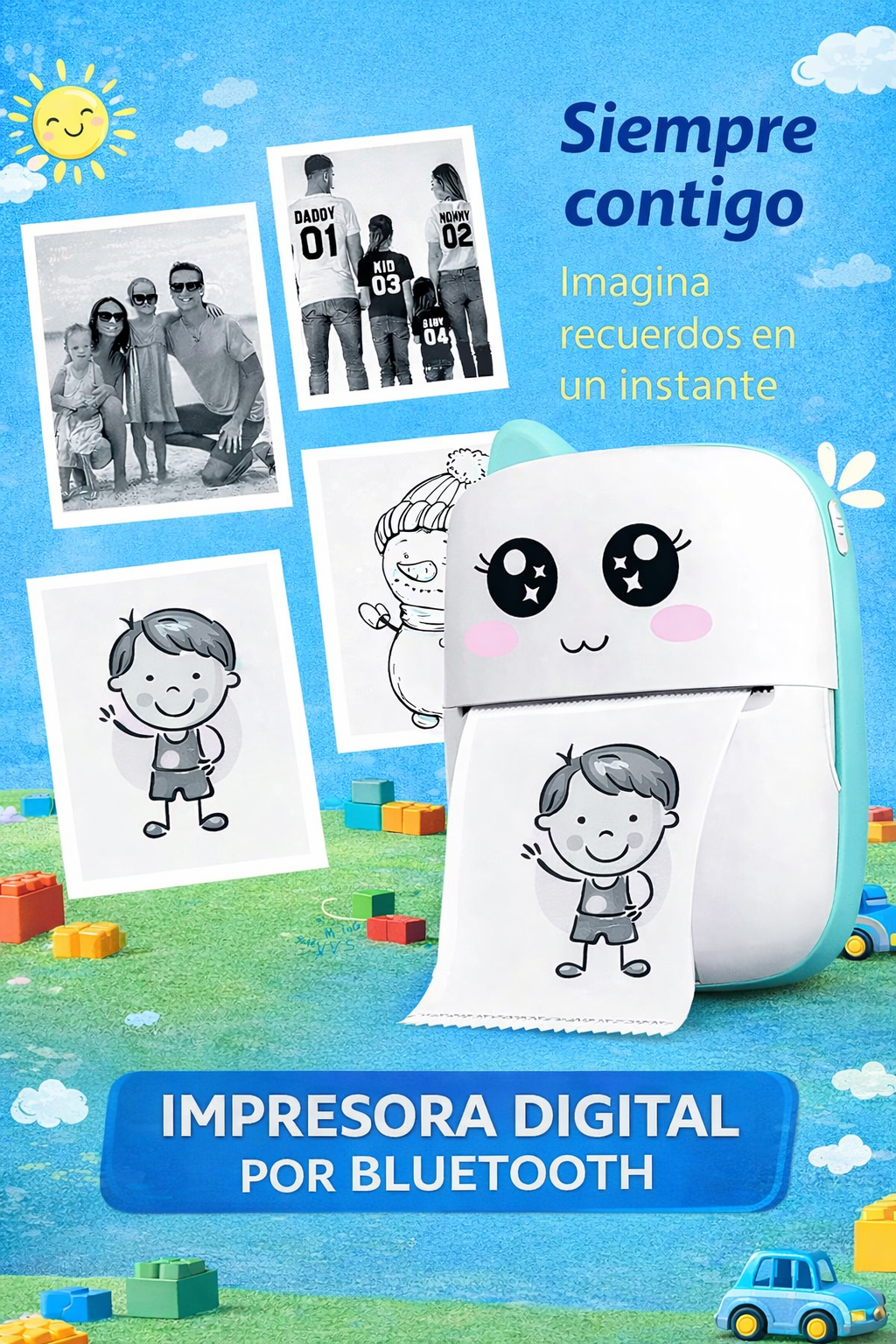 Mini Impresora Térmica Bluetooth