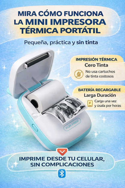 Mini Impresora Térmica Bluetooth