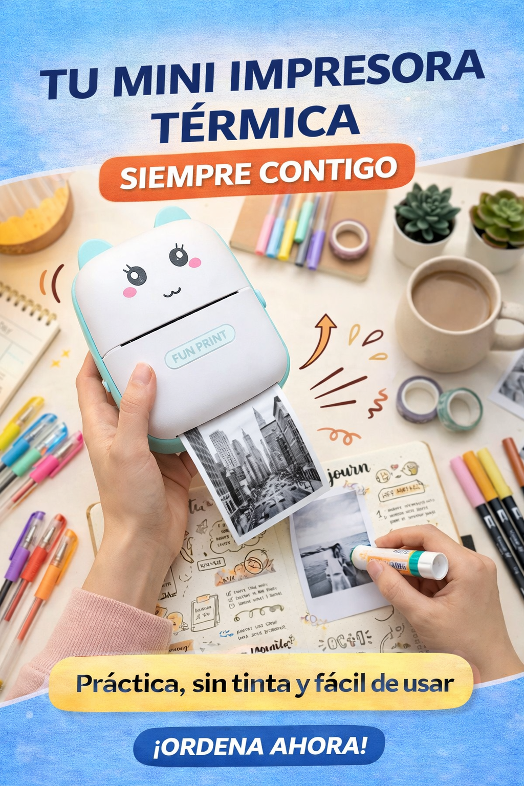 Mini Impresora Térmica Bluetooth