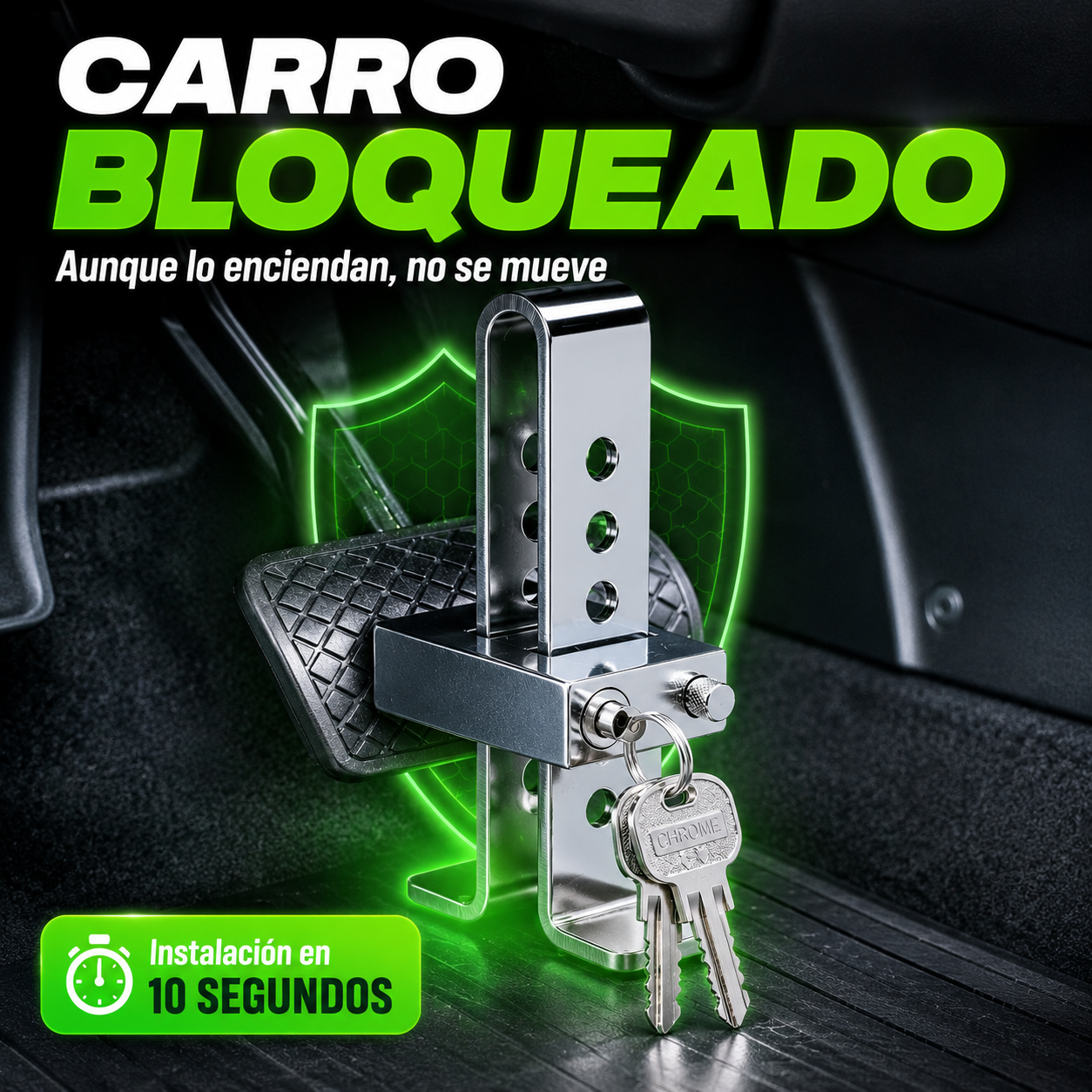 Traba de pedal antirrobo 2