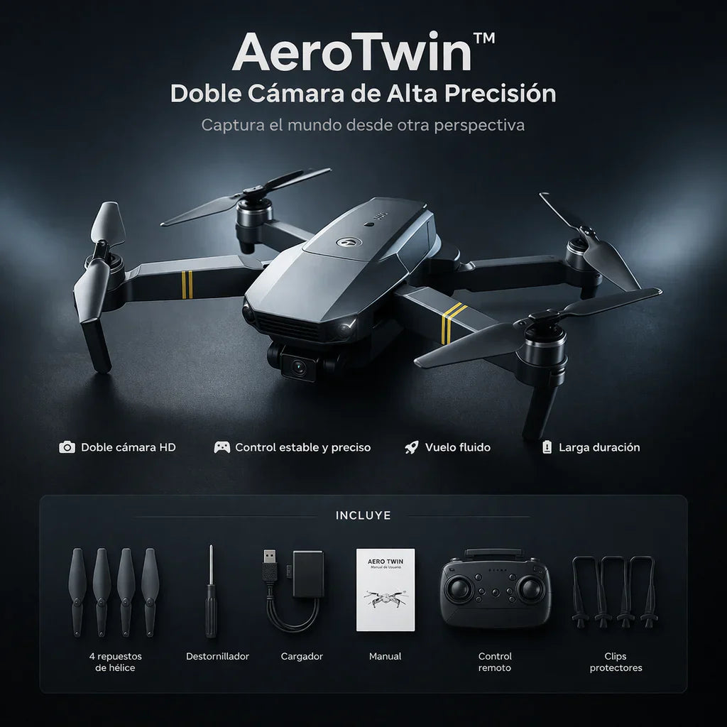 AeroTwin dron cámara dual