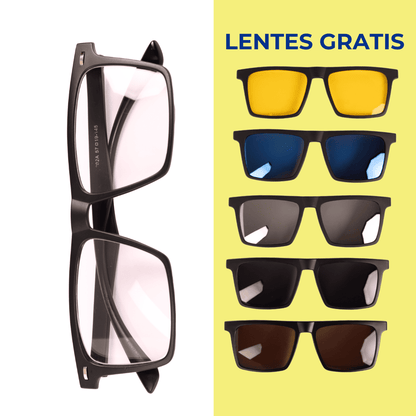 Gafas 6 en 1 Horizon | Lentes Intercambiables Magnéticos
