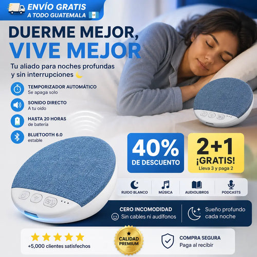 DreamWave — Altavoz de Almohada con Sonido Privado para Dormir 😴🎶