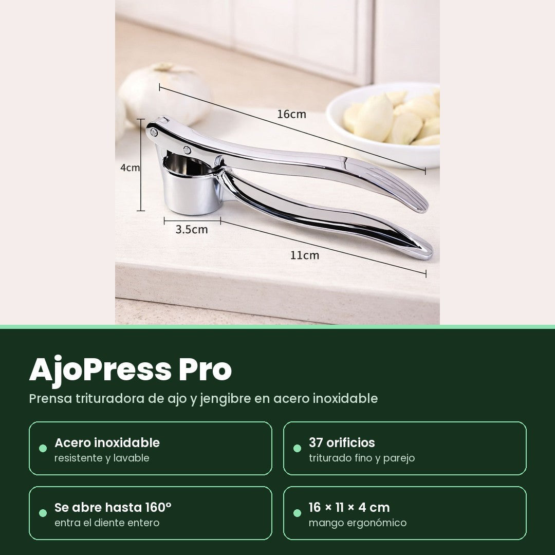 AjoPress Pro — Prensa Trituradora de Ajo y Jengibre