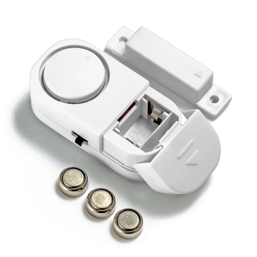 Alarma Magnética para Puertas y Ventanas 90 dB — Sin Cables