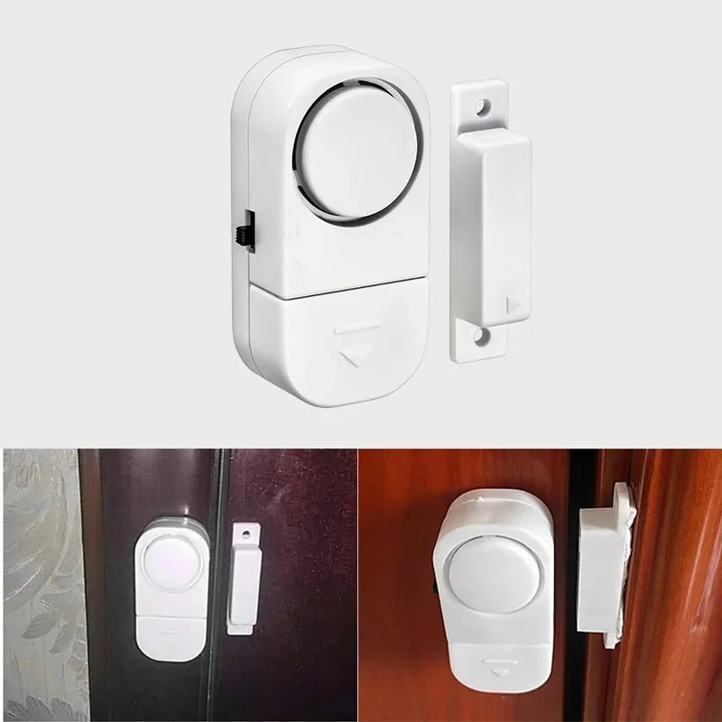 Alarma Magnética para Puertas y Ventanas 90 dB — Sin Cables