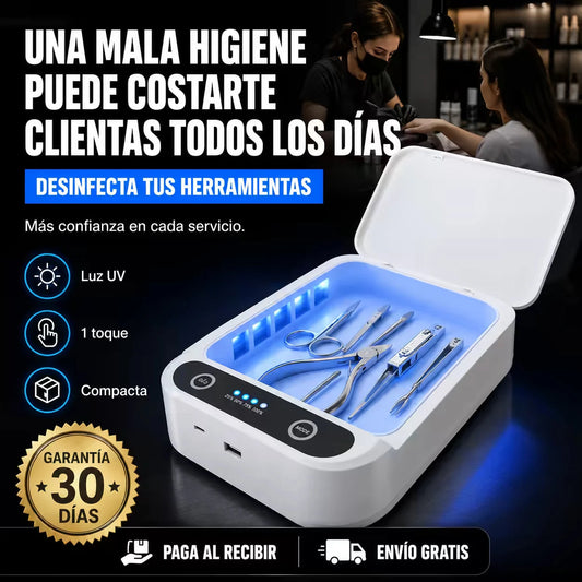 Caja Esterilizadora UV Profesional 🧴 Desinfecta tus Herramientas