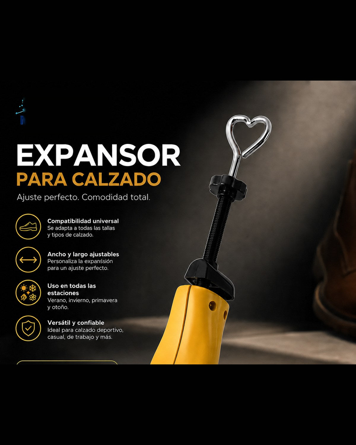 Expansor de calzado ajustable, par de hormas
