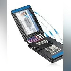 Tarjetero Avellianova 💳 Fibra de Carbono con Bloqueo RFID y Clip para Billetes — 2