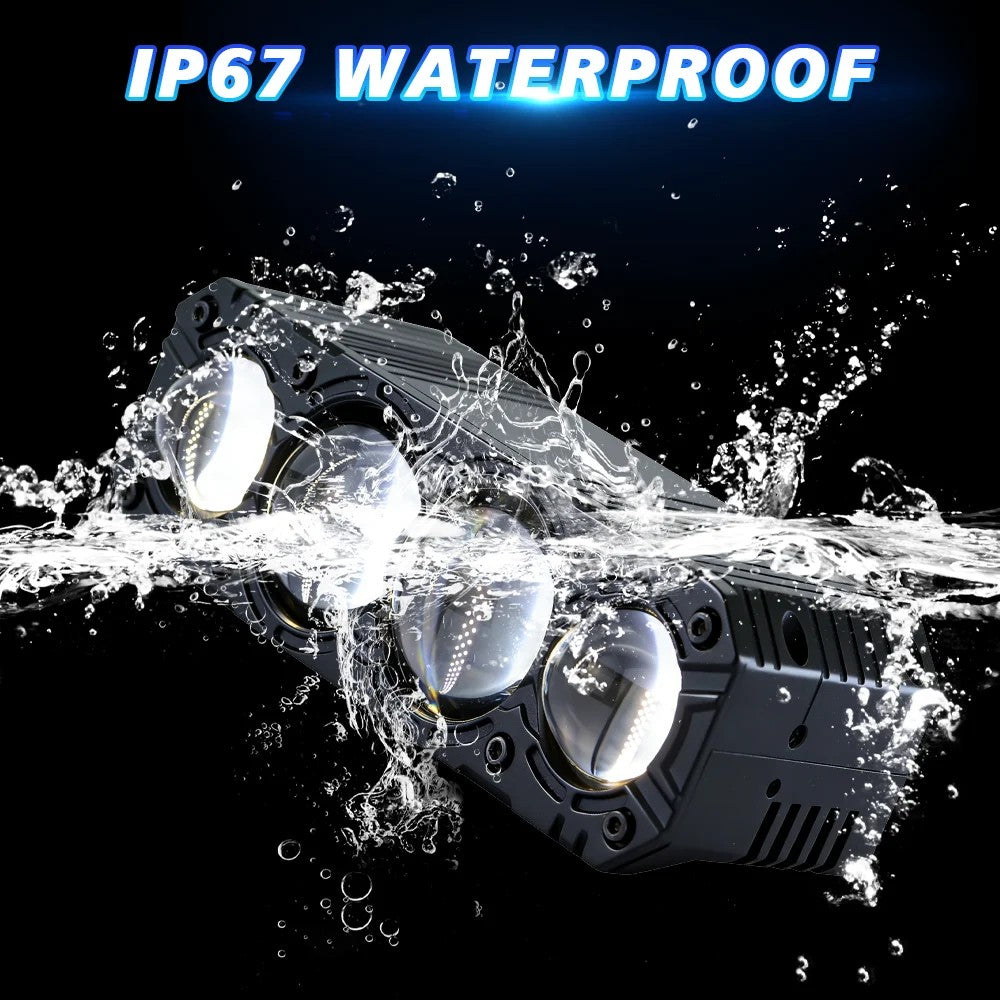 Exploradoras Lineales 4 Lupas 🔦 Máxima Potencia para Moto y Carro — Oferta 2x1 — 5
