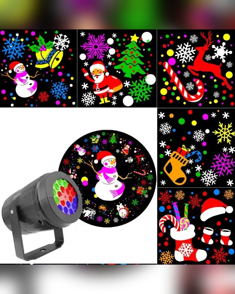 Proyector Navideño 🎄 12 Figuras LED para Fachada, Patio e Interior — 5
