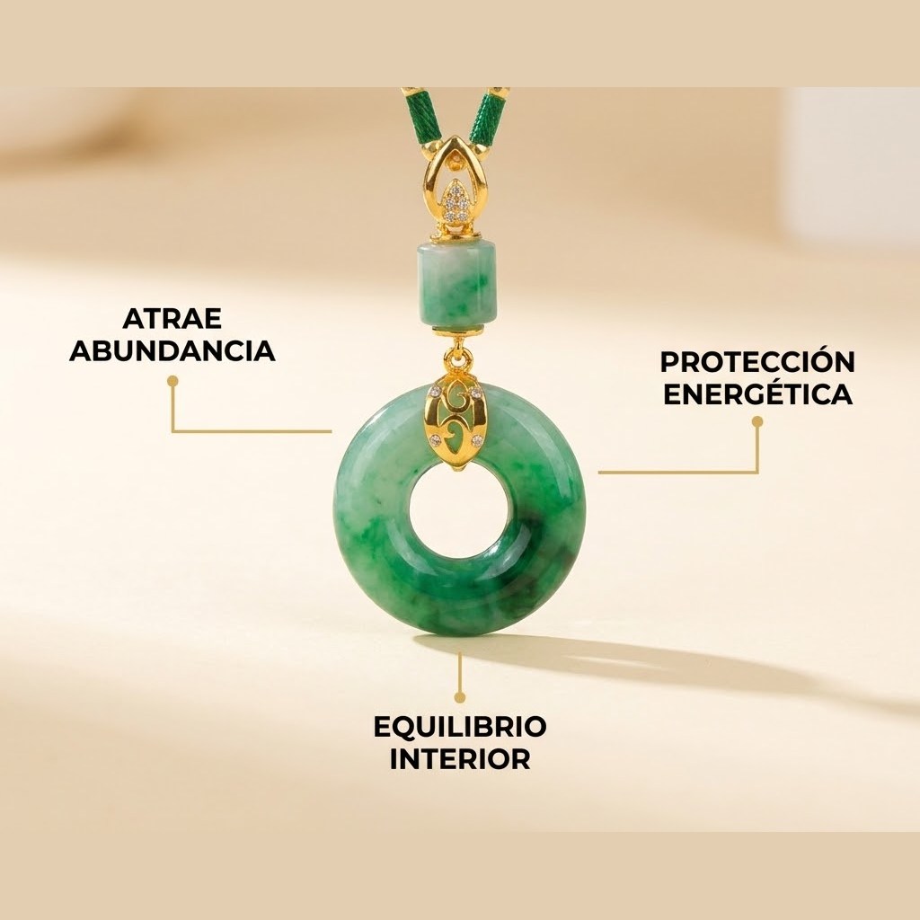 Jade Fortuna — Collar de Disco de Jade · OFERTA 2x1