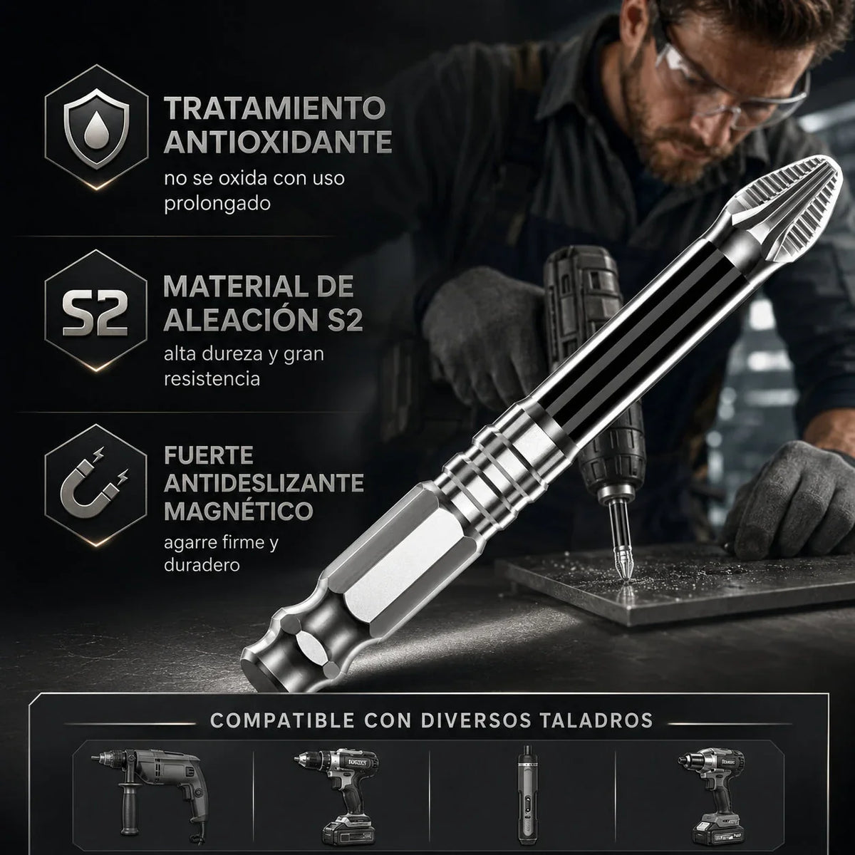 Kit Brocamax® — Brocas Autoperforantes de Acero S2 (2x1)