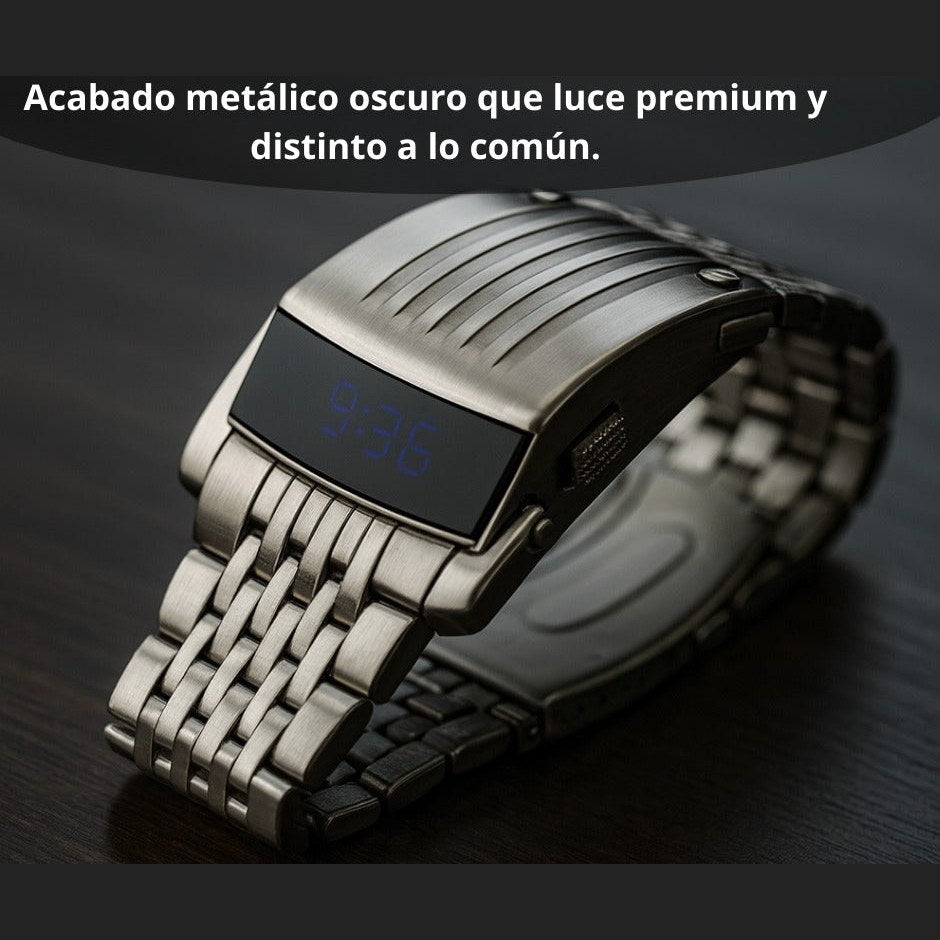 Reloj LED brazalete futurista