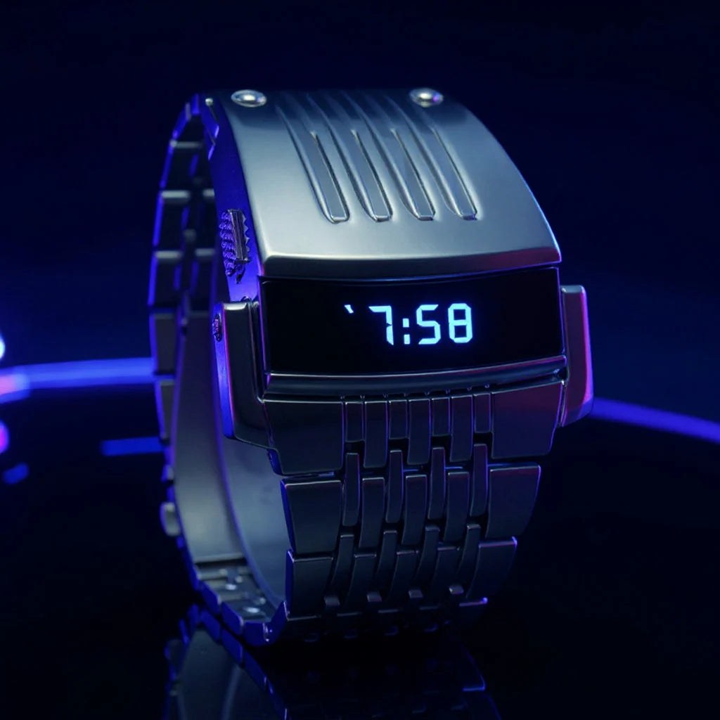 Reloj LED brazalete futurista