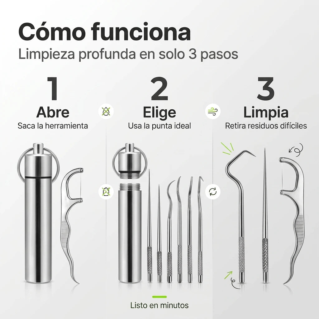 Kit dental acero 3