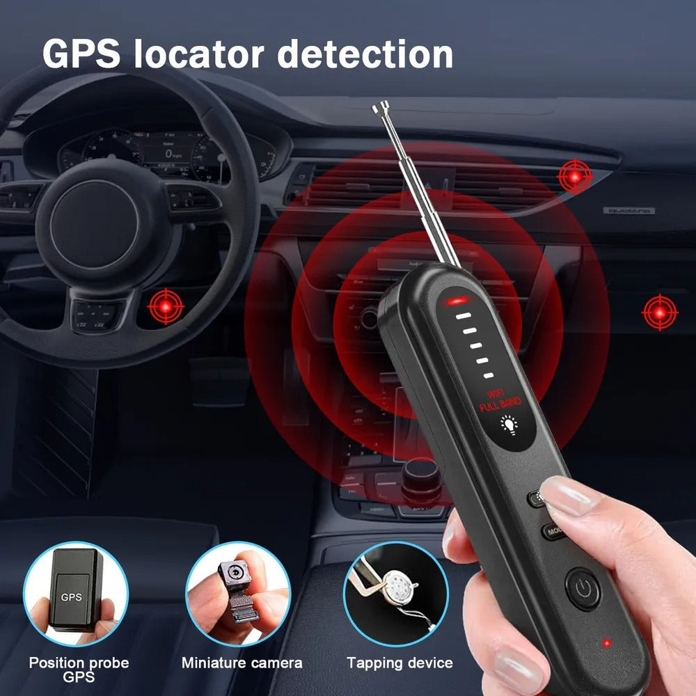 Detector de Cámaras, Micrófonos y GPS Ocultos — Revisá Cualquier Cuarto en Minutos