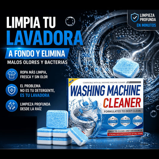 Pastillas Efervescentes para Lavadora — Limpieza Profunda (12 unidades)