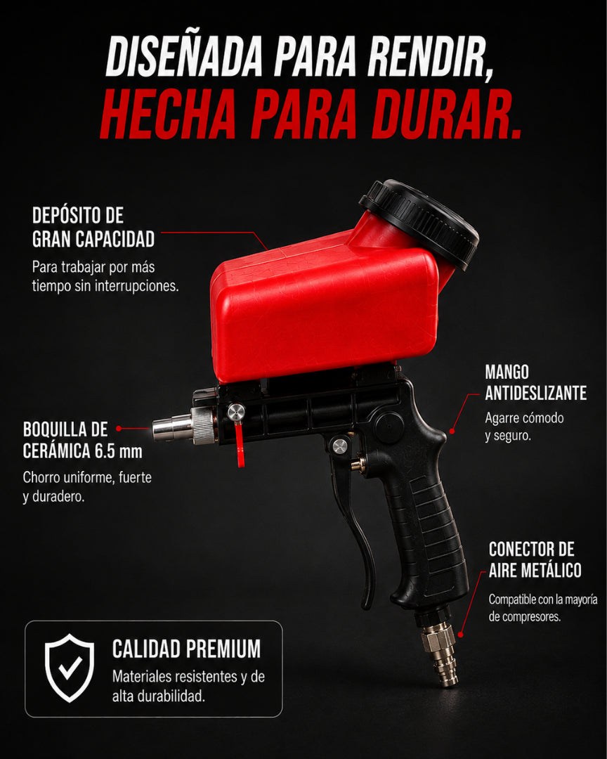 Pistola de chorro abrasivo RustBlaster