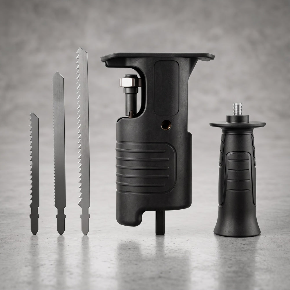 Adaptador de Sierra Sable para Taladro + 3 Hojas