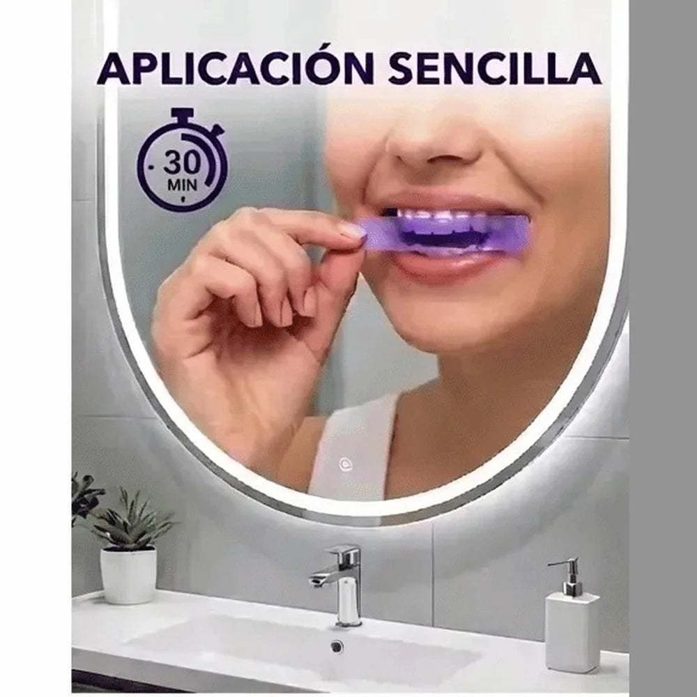 Tiras Blanqueadoras Dentales — 42 Tiras (Fórmula V34 + PAP)