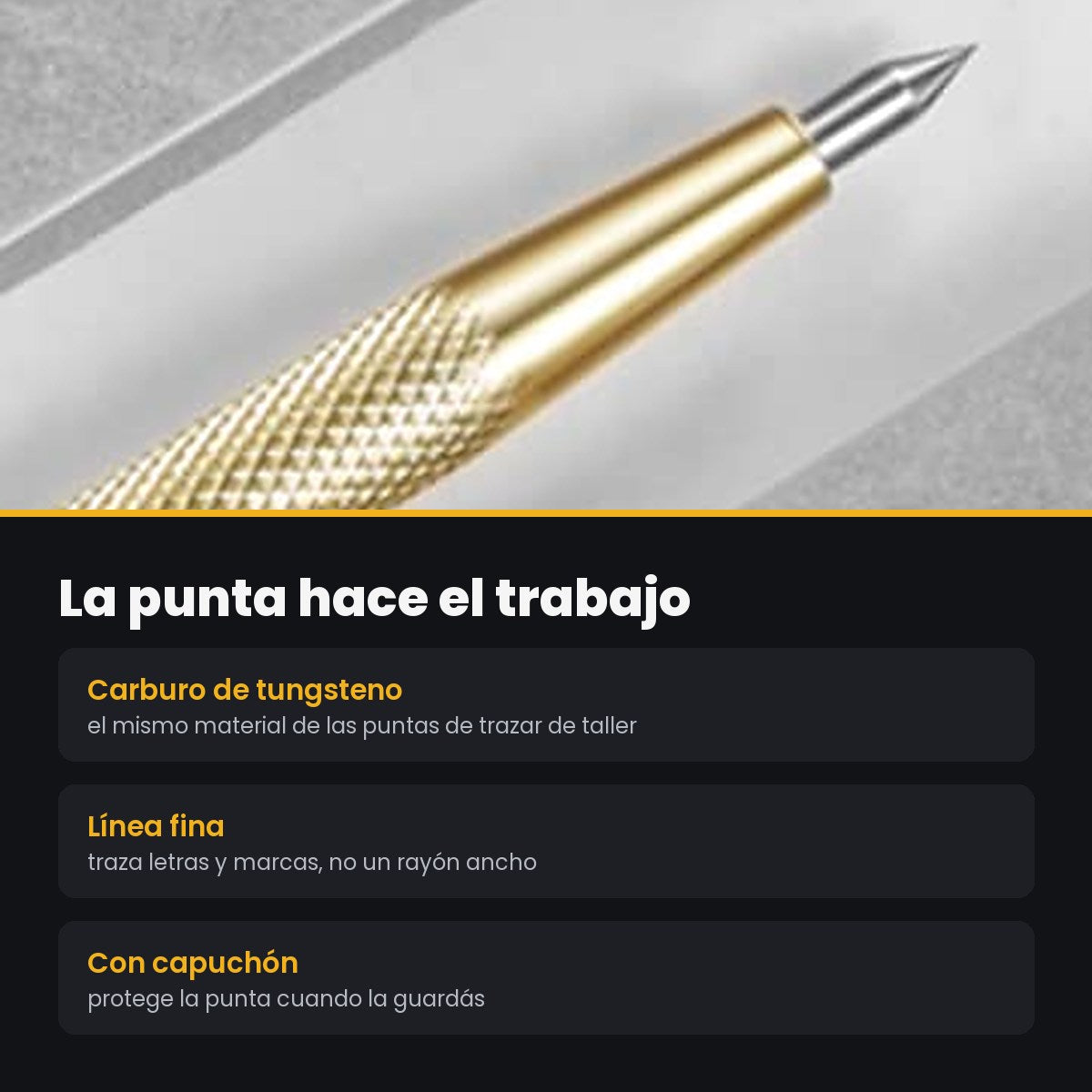 TungsPen Pro — Lápiz Grabador con Punta de Carburo de Tungsteno